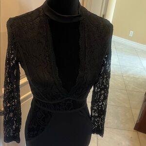 CBR Black Lace Long Sleeve Dress
